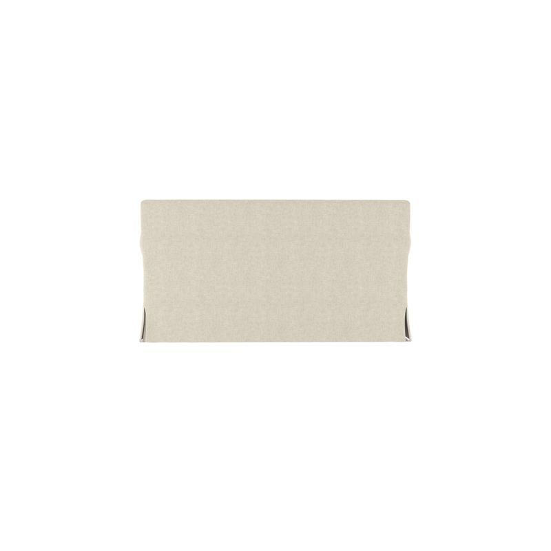 Ludlow Rolled-Arm Skirted Loveseat, Box Weave Linen Pumice, 34" H x 60" W x 38" D, Weathered