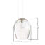 Luminaire suspendu en verre nickel brossé-31159860-103484915