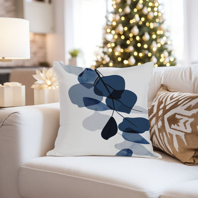 Blue Botanical I Botanicals Leaves Modern