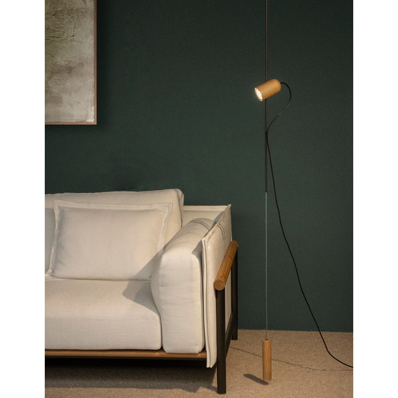 Onfa 1 - Light Single Pendant, Graphite, Oak