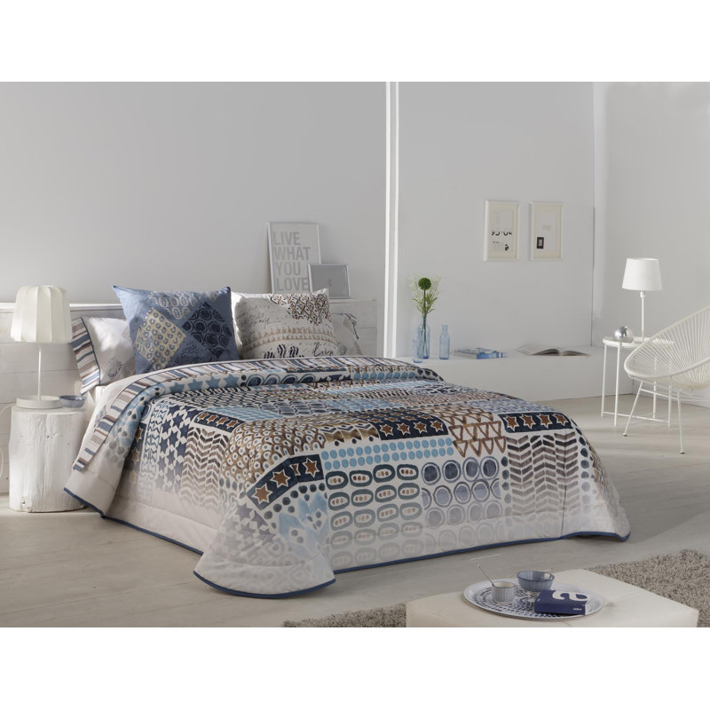 Arghira Geometric Shapes Bedspread, 260 x 270 cm