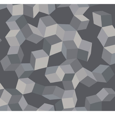 Puzzle Geometric Wallpaper Roll