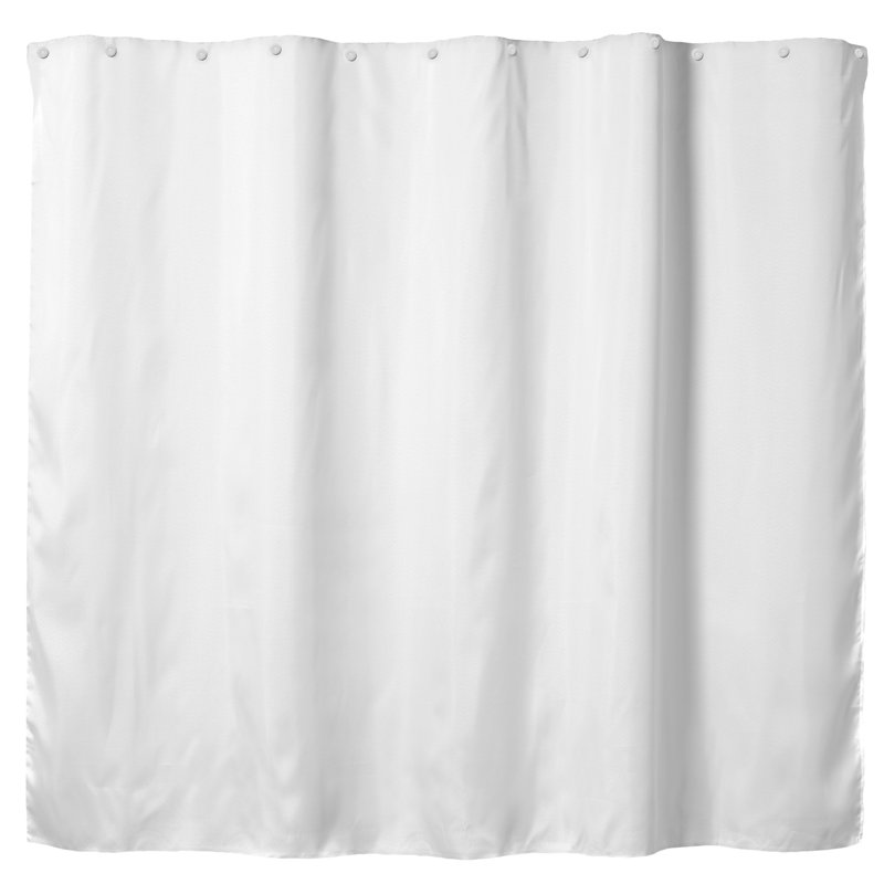 Hookless Shower Curtain Replacement Liner, 69" H x 70" W