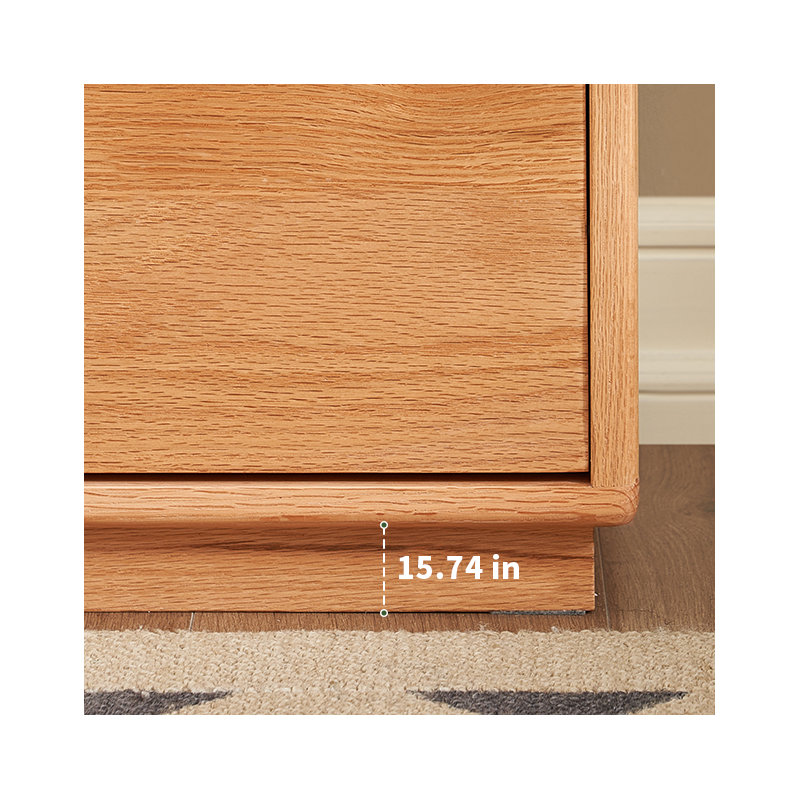 Solid Oak Storage Bookcase