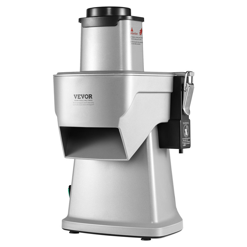 Silver Aluminum 4-in-1 Electric Vegetable Slicer for Commercial Use