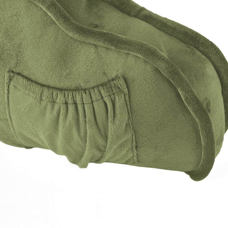 Supersoft Bedrest Pillow Cover & Insert, Sage