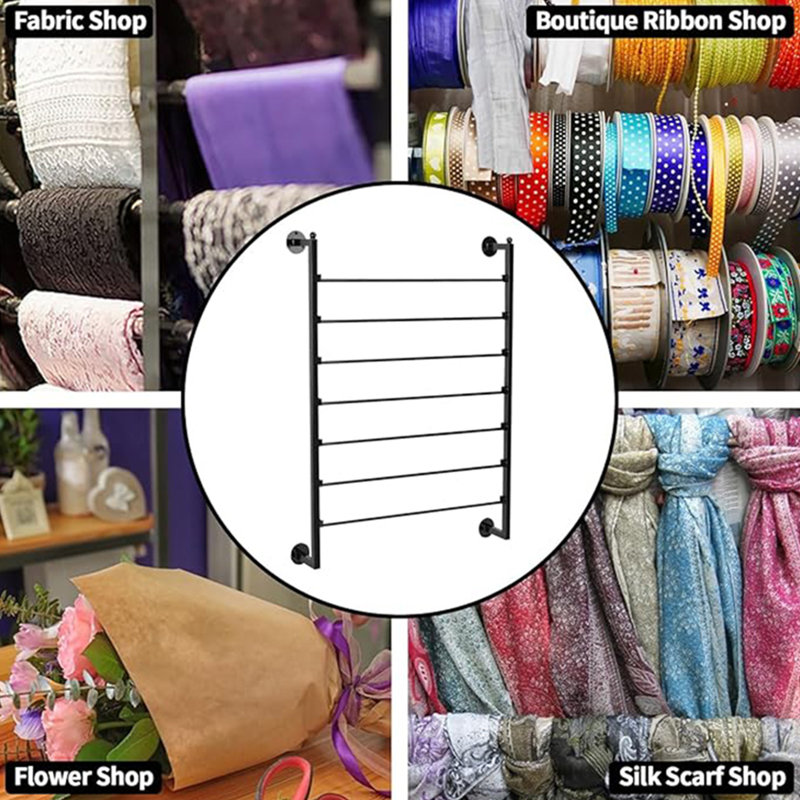 Wall Mounted Ribbon Rack Wrapping Paper Rack