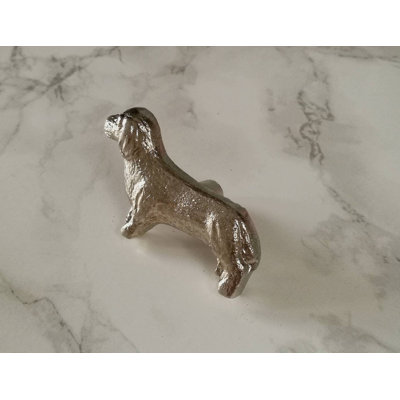 Silver Daschund Sausage Dog Knob