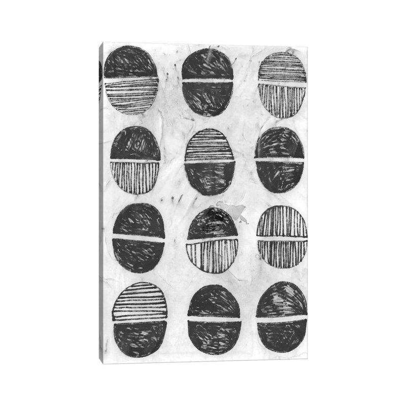 Symbol Imprint I by June Erica Vess - Wrapped Canvas Print, 20.32 cm H x 30.48 cm W