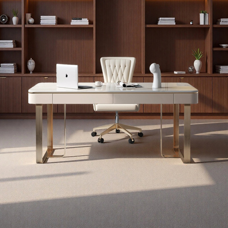Bureau d'étude de style luxueux, H 29,53 po x l 55,12 po x P 27,56 po