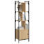 Moonsu 154.5cm H x 44.5cm W Steel Etagere Bookcase-412673499