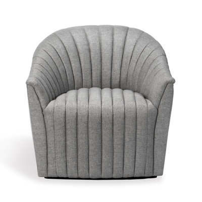 Channel Swivel Tufted Barrel Chair