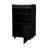 1-door Black Bar Cart For Entertaining With Bottle Storage Rectangular Ample And Convenient Wheels