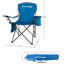 Chaise de camping Wakeman - Chaise pliante avec porte-gobelet et glacière intégrée - Chaise de camping ou de plage surdimensionnée pour l'extérieur
