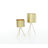 2 Piece Metal Small Indoor Outdoor Planter with Removable Stand Set-60663452