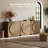 Buffet Cabinet Circle Symmetrical Doors W/ Adjustable Shelf, Set of 4, Camel-891354179