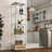 Modern Glass Display Cabinet With Drawer , Quick-Assembly Antique Cabinet With LED Lights, Tempered Glass Bookshelf,  1-Door Storage Case With 4 Shelves  For Living Room And Bedroom, White And Natural-308352505