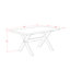 L'ensemble de table de cuisine 3 pièces pour petits espaces comprend une table de salle à manger rectangulaire avec pieds en X et 2 bancs de salle à manger, finition noire brossée-1131210372-1131210369-1131210370