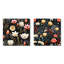 Emie - Ensemble de 2 collages carrés botaniques abstraits-101849713-101849719