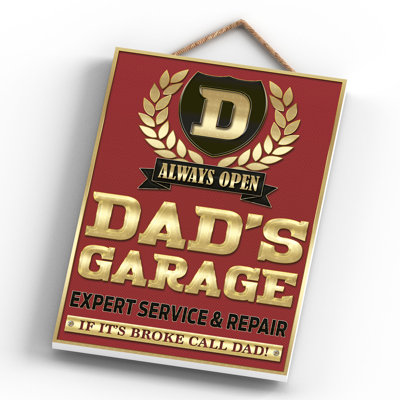Dads Garage Expert Service - Print on MDF