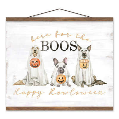 «Happy Howloween Ghost Pups», reproduction sur toile