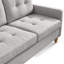 L-shape Sectional Sofa Couch with Ottoman,Convertible Sectional Sofa-593952929