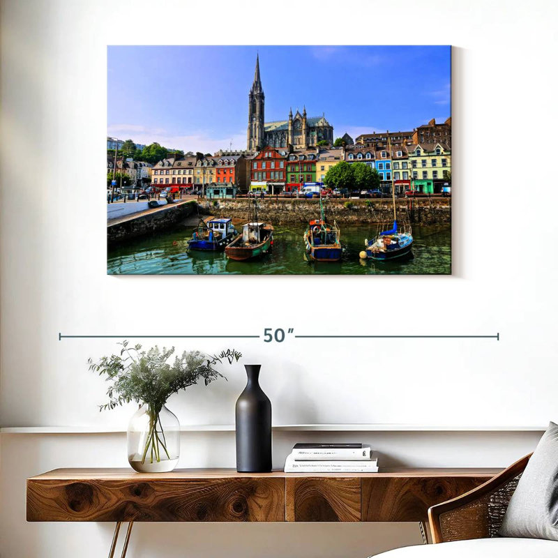 Ravi Cobh Harbor Boats, 26" H x 39" W