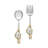 Davielle Stainless Steel Salad Servers