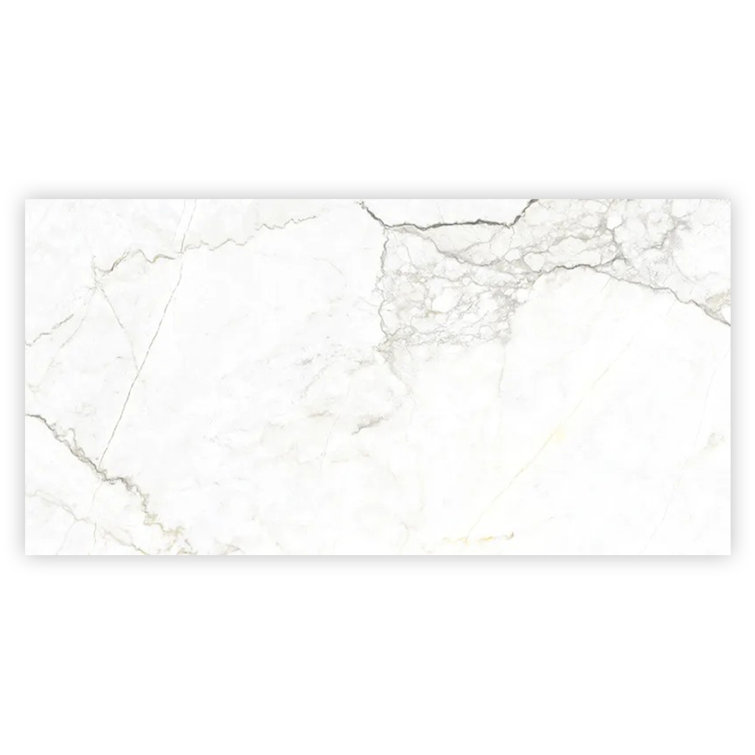Splendour 24 X 48 In. Matte Pearl White With Grey Vein Porcelain Wall And Floor Tile (15.5 Sq Ft/Case) - 2 Pack