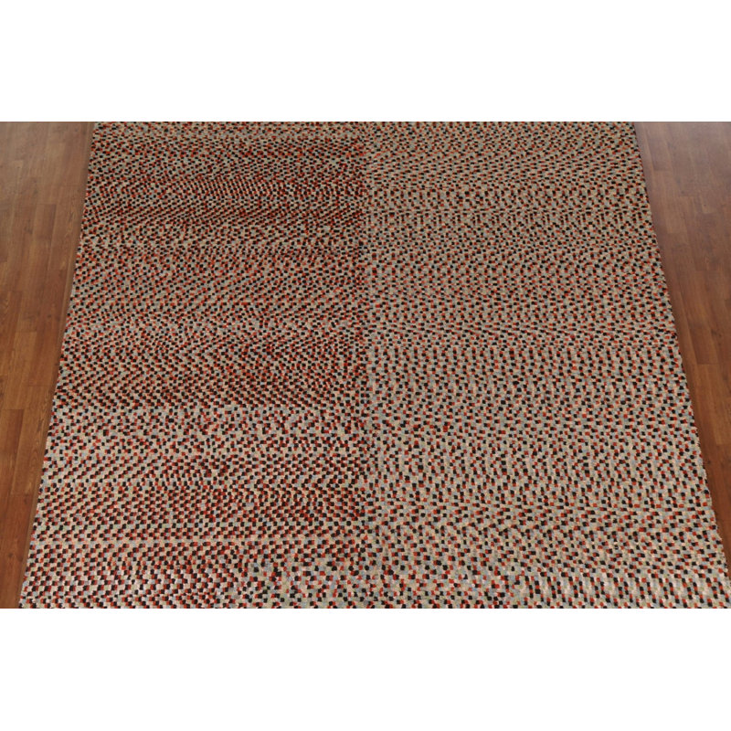 Contemporary Abstract Oriental Area Rug 8x10