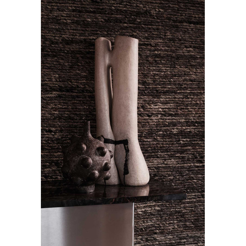 The Rug Company Rove Area Rug, Charcoal, Rectangle 4' x 6'