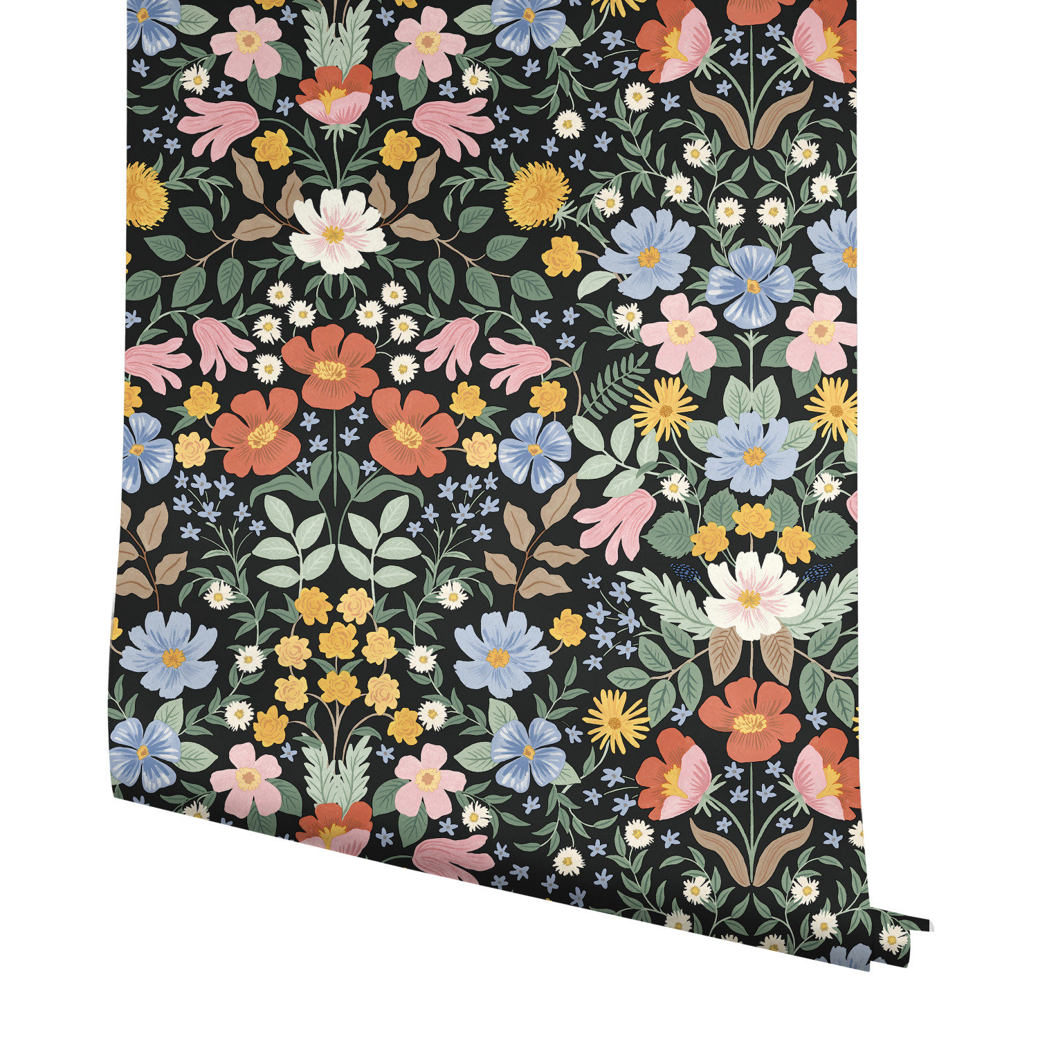 Bramble Garden Self-Adhesive Roll, Black