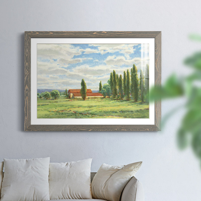 Cinéma d'été - Cadre photo, reproduction d'art sur papier, H 37,5 po x l 27,5 po x P 1,5 po, Encadré gris