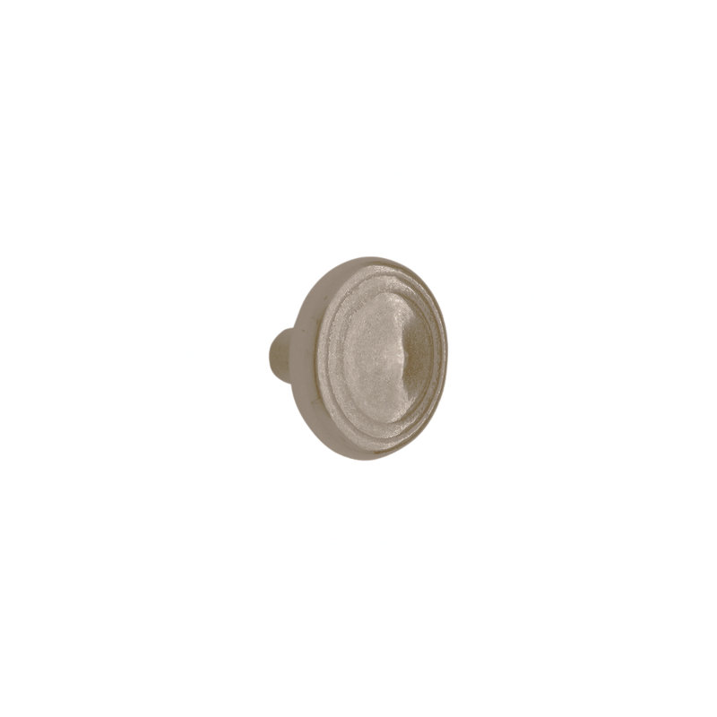 Roswell Bronze Round Knob, White Bronze Brushed
