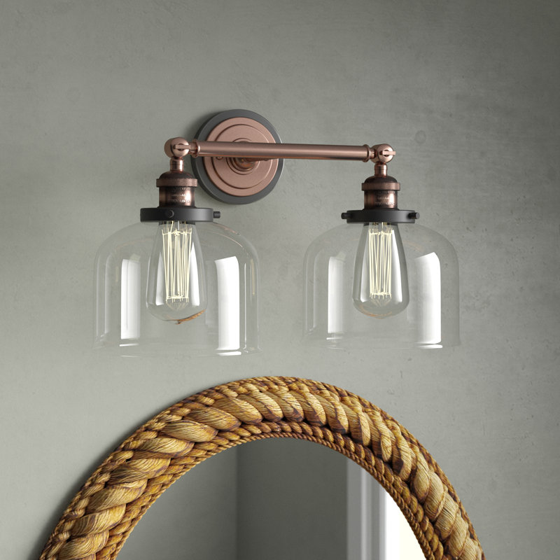 Anglo 2 - Light Dimmable Vanity Light, Clear