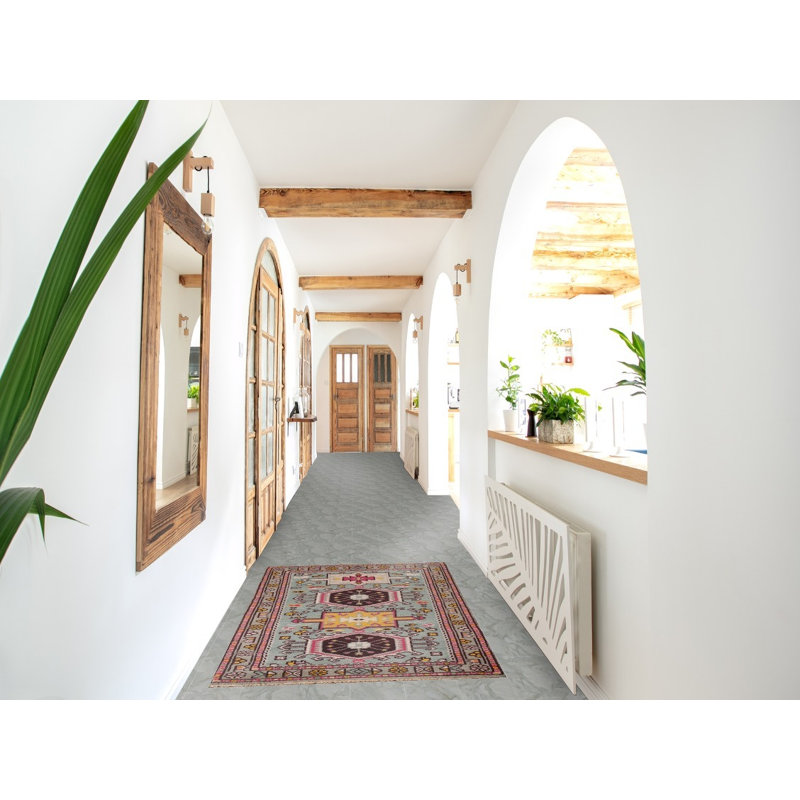 Tapis oriental vert en laine Khotan 3x5