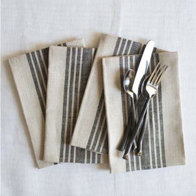 Farmhouse - 100% Pure Linen Dinner Napkins