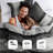Boulder Striped Microsuede Plush Comforter Set in Farmhouse Style-102217716-102217715