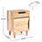 Natural Wood Nightstand