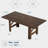 70.87" Farmhouse Dining Table for 6-8, Rustic Black Heavy Duty Kitchen Table with X-Base