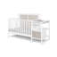 Lit de bébé et table à langer 4 en 1 Connelly blanc / gris Rockport-603440864