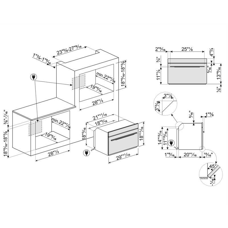 Linea 30" Compact Speed Oven Eta August
