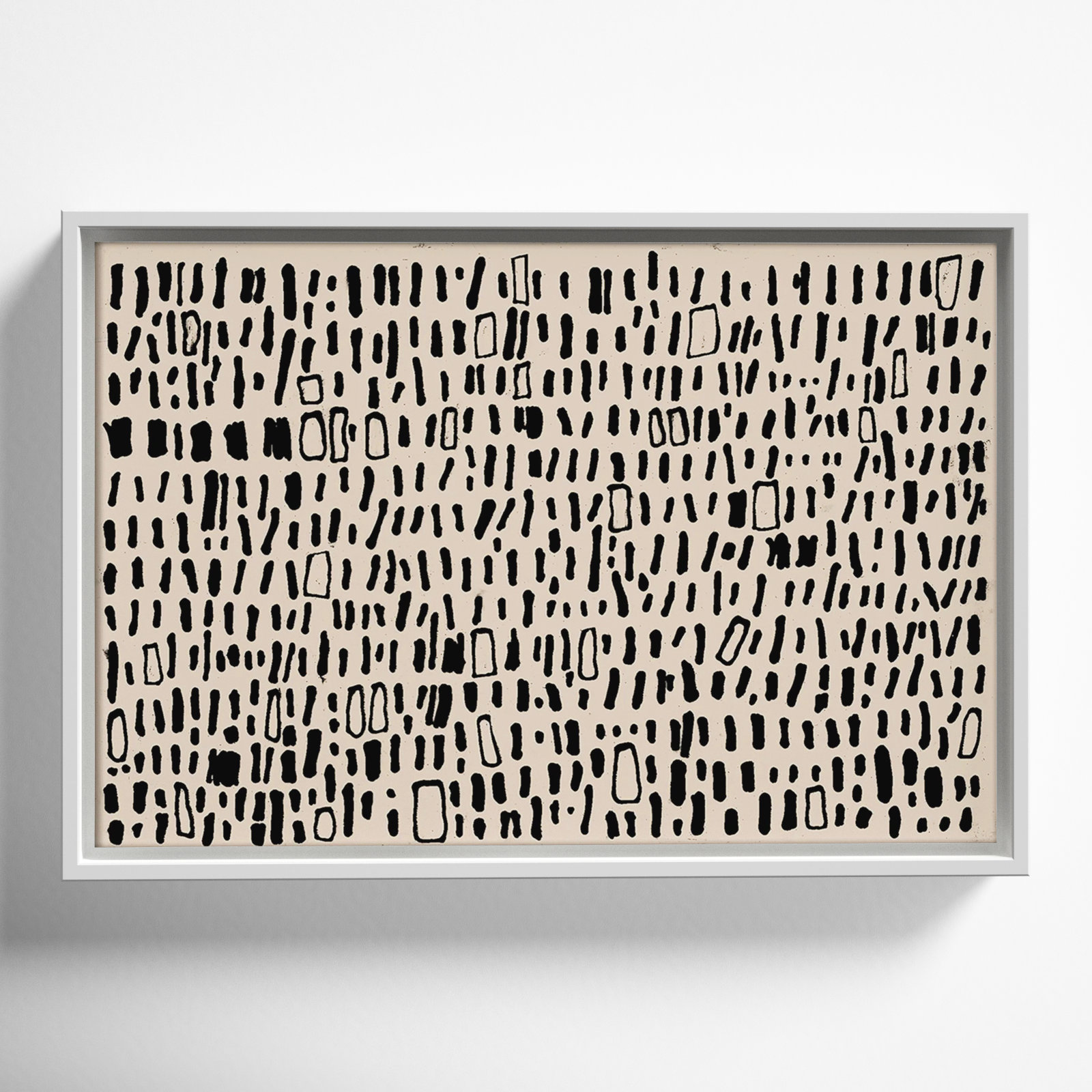 Timber Solid Wood Rectangle Acrylic Painting Print, 13.5" H x 19.5" W, White