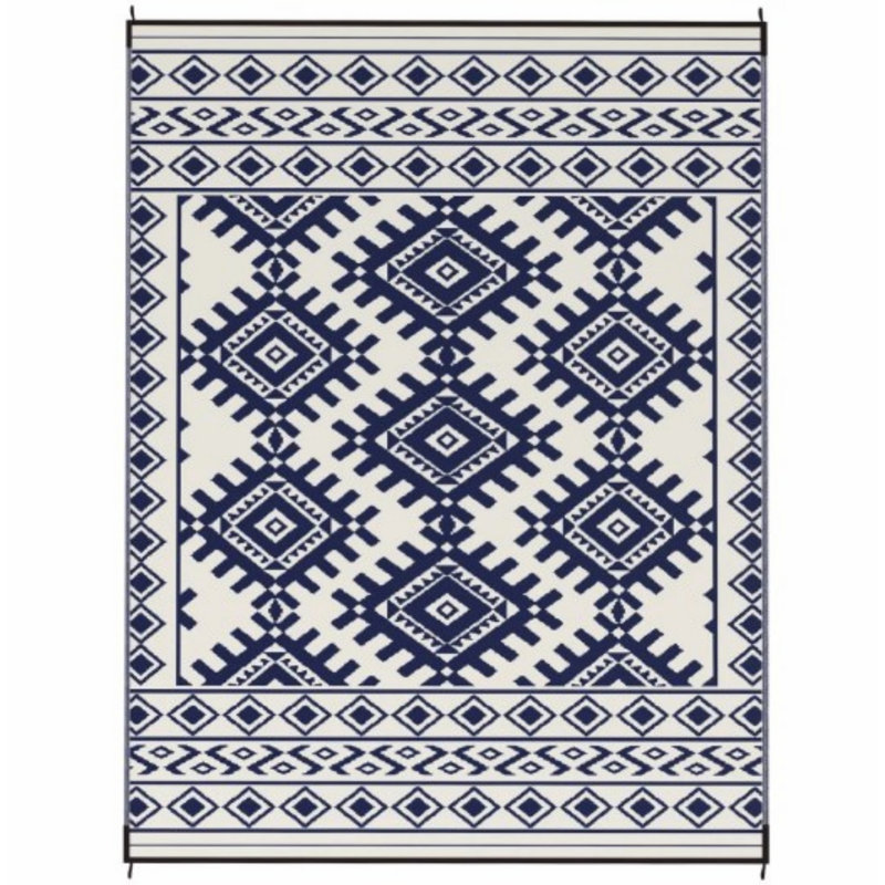 Tapis réversible, tapis d'extérieur pour la décoration, Rectangle 9 pi x 12 pi