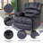 Large Manual Recliner Chair In Fabric For Living Room-84936752