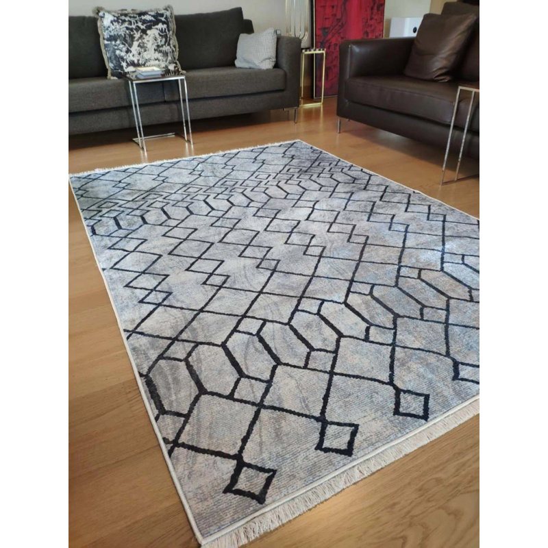 Tapis Matarranz avec envers antidérapant, Tapis de couloir 2 pi 7 po x 13 pi 1 po
