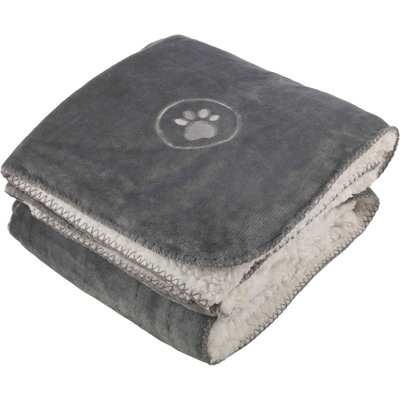 PETMAKER Waterproof Reversible Sherpa Dog Blanket