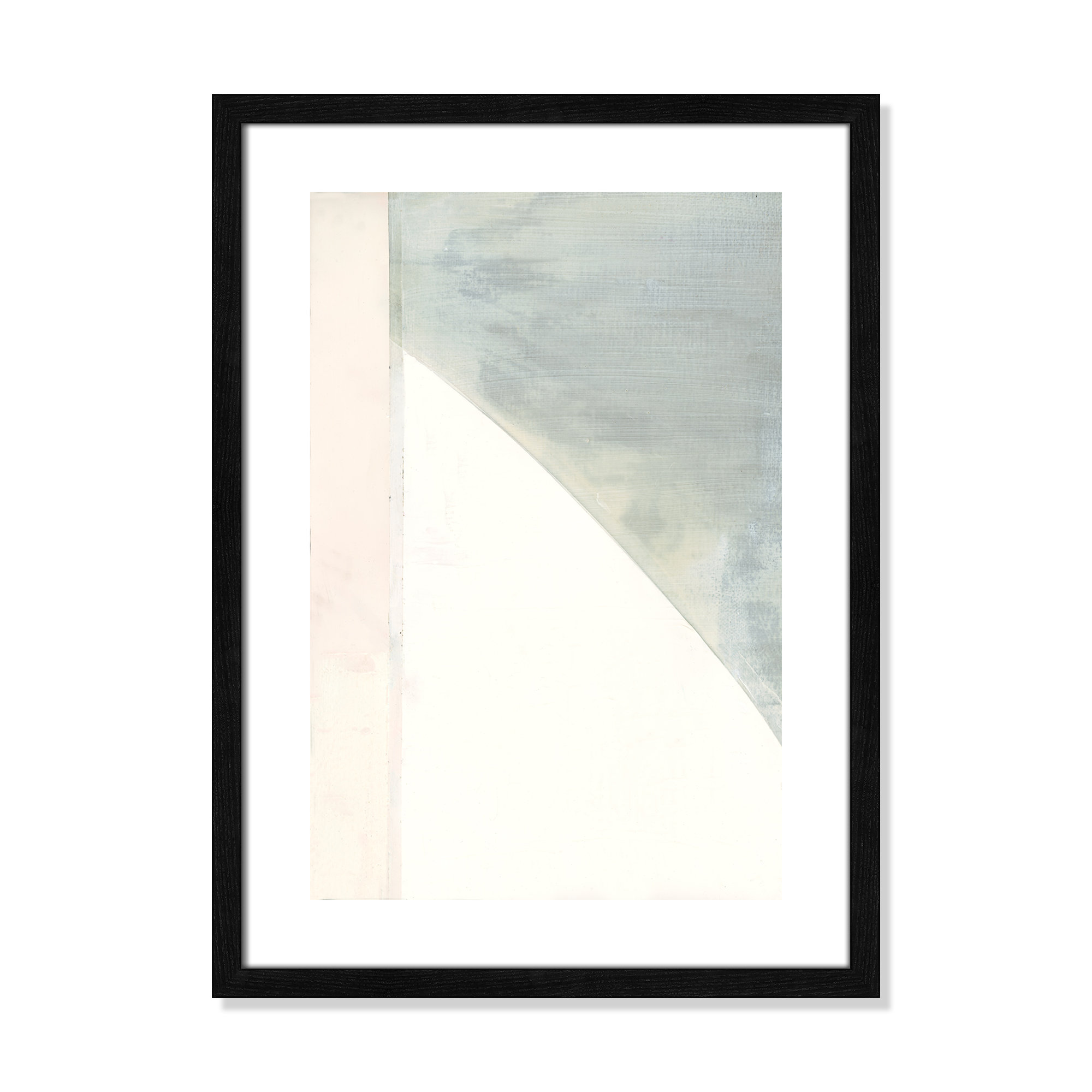 In Neutral I - Painting Print, Black Wood Framed Paper, 23" H x 17" W x 0.75" D