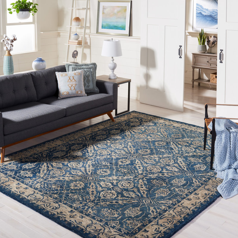 Tapis oriental en laine touffeté à la main Tingley, Rectangle 8 pi x 10 pi