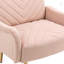 Chaise de salon avec pieds en métal